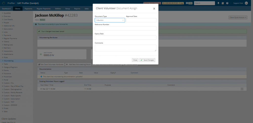 Attributes screenshot